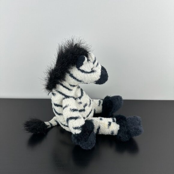 Rs Berrie Luv Pets Shammies Zulu Zebra 9 Black White Plh Stuffed Animal - Picture 4 of 7